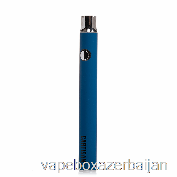 Vape Smoke Cartisan Button VV 400 510 Battery Blue
